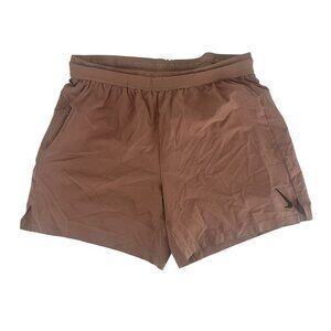 Nike Yoga Dri-Fit Brown Athletic Shorts XL Lightweight Comfort